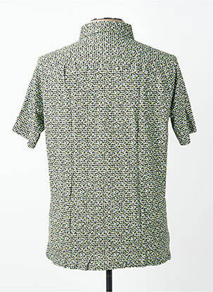 Polo tissage jersey manches courtes vert DESOTO homme