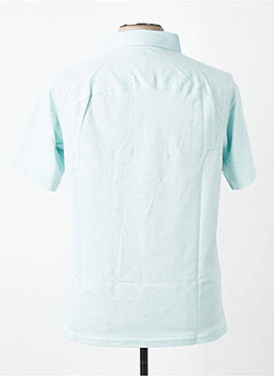 Polo stretch manches courtes bleu DESOTO homme