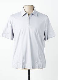Polo tissage jersey manches courtes gris DESOTO homme