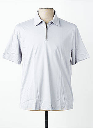 Polo tissage jersey manches courtes gris DESOTO homme