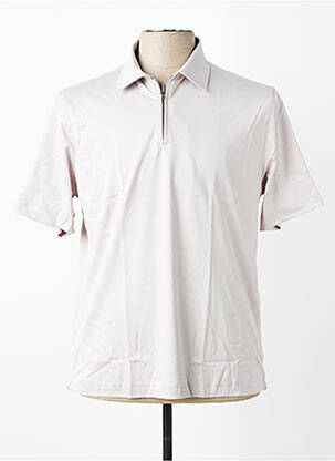 Polo tissage jersey manches courtes gris DESOTO homme