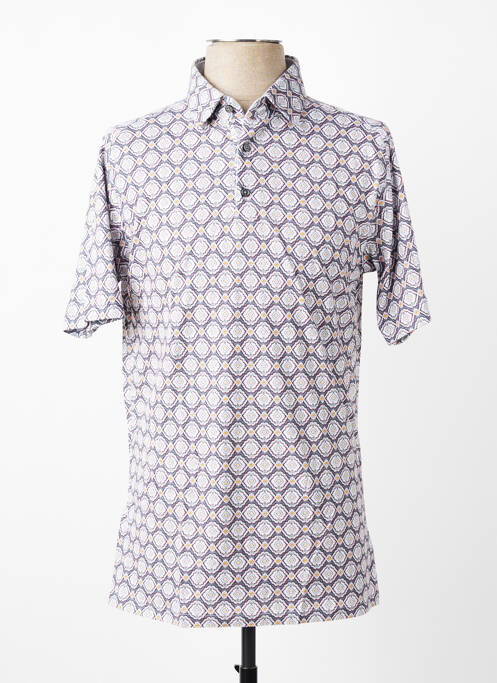Polo tissage jersey manches courtes gris DESOTO homme