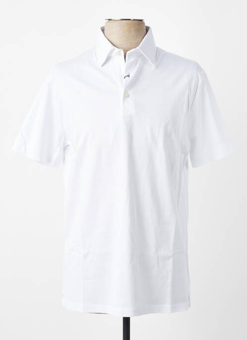 Polo stretch manches courtes blanc DESOTO homme