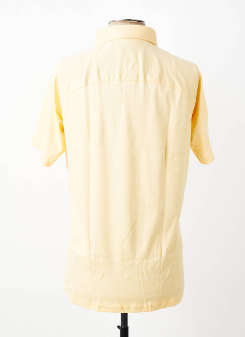 Polo tissage jersey manches courtes jaune DESOTO homme