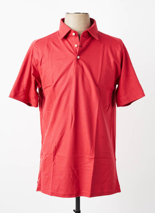 Polo stretch manches courtes rouge DESOTO homme