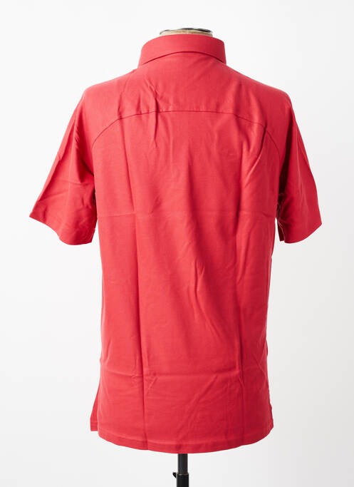 Polo stretch manches courtes rouge DESOTO homme