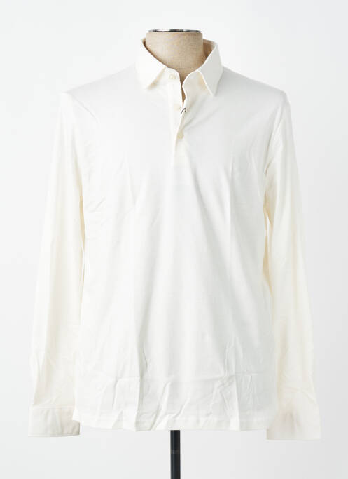 Polo manches longues manches longues beige DESOTO homme