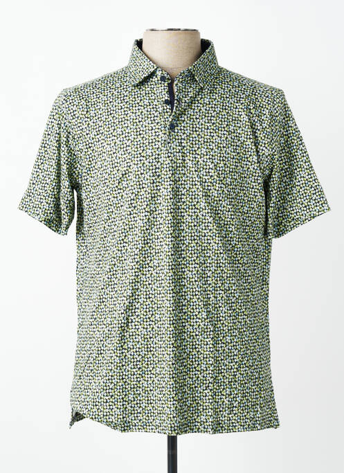 Polo tissage jersey manches courtes vert DESOTO homme