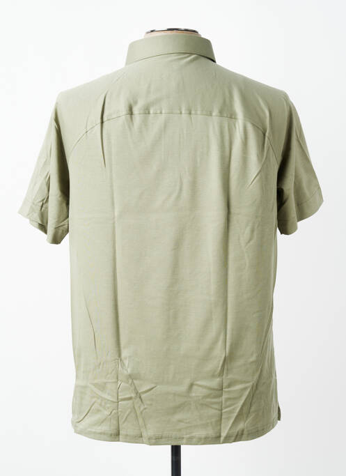 Polo tissage jersey manches courtes vert DESOTO homme