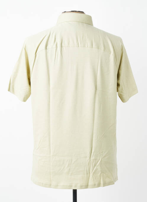 Polo tissage chiné manches courtes vert fonce DESOTO homme
