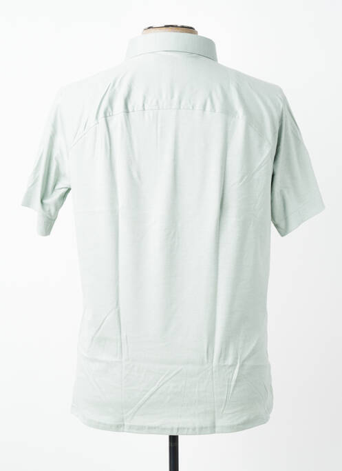 Polo tissage chiné manches courtes vert DESOTO homme