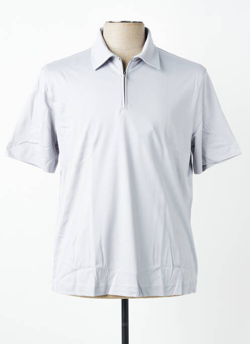 Polo tissage jersey manches courtes gris DESOTO homme