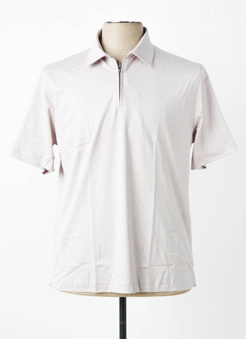 Polo tissage jersey manches courtes gris DESOTO homme