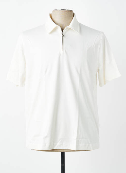 Polo tissage jersey manches courtes beige DESOTO homme