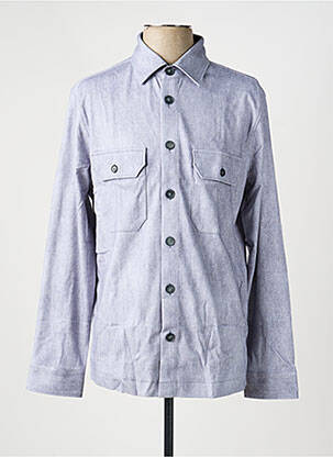 Chemise manches longues coupe droite gris DESOTO homme