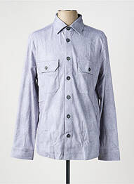 Chemise manches longues coupe droite gris DESOTO homme