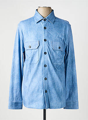 Chemise manches longues coupe droite bleu clair DESOTO homme