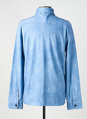 Chemise manches longues coupe droite bleu clair DESOTO homme