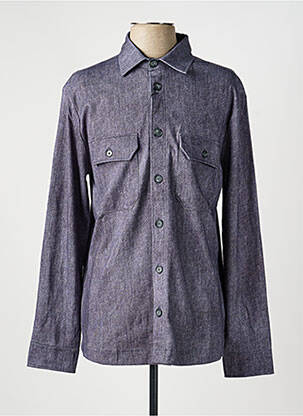 Chemise manches longues coupe droite gris fonce DESOTO homme