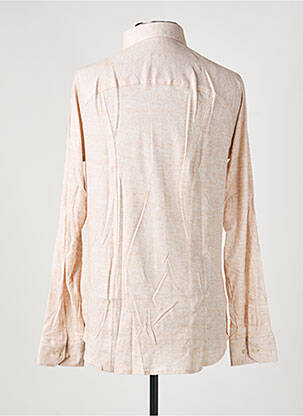 Chemise manches longues coupe droite beige DESOTO homme