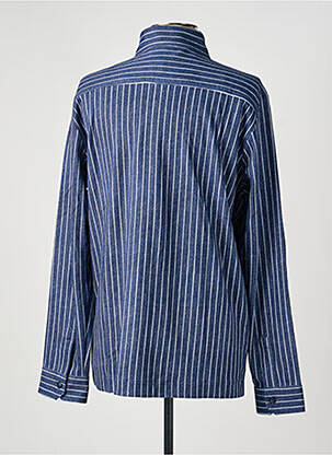 Chemise manches longues imprimé fantaisie bleu DESOTO homme