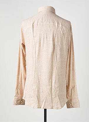 Chemise manches longues imprimé fantaisie beige DESOTO homme