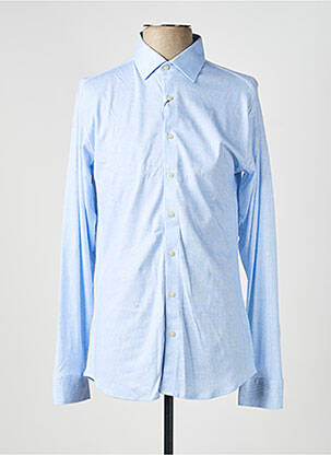 Chemise manches longues imprimé fantaisie bleu DESOTO homme