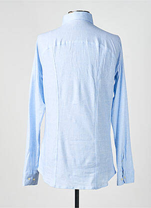 Chemise manches longues imprimé fantaisie bleu DESOTO homme