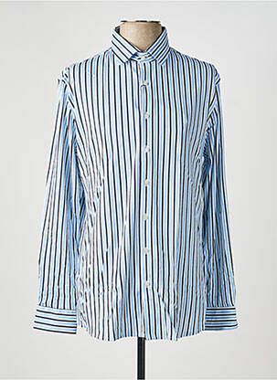 Chemise manches longues imprimé fantaisie bleu DESOTO homme