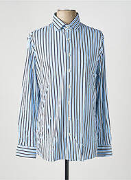 Chemise manches longues imprimé fantaisie bleu DESOTO homme