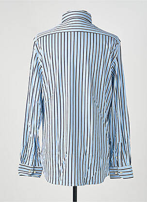 Chemise manches longues imprimé fantaisie bleu DESOTO homme