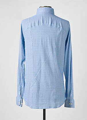 Chemise manches longues imprimé fantaisie bleu DESOTO homme