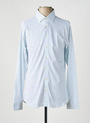 Chemise manches longues imprimé fantaisie blanc DESOTO homme