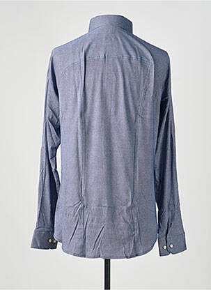 Chemise manches longues imprimé fantaisie bleu DESOTO homme