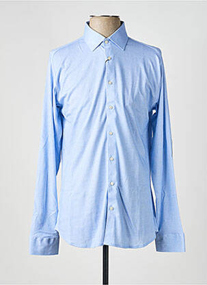 Chemise manches longues imprimé fantaisie bleu clair DESOTO homme