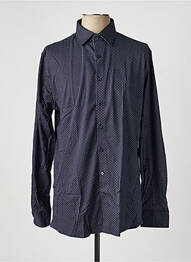 Chemise manches longues imprimé fantaisie bleu fonce DESOTO homme