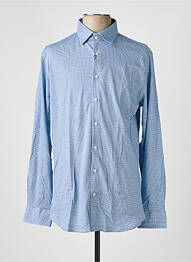 Chemise manches longues imprimé fantaisie bleu DESOTO homme