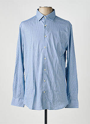 Chemise manches longues imprimé fantaisie bleu DESOTO homme