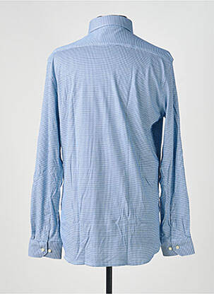 Chemise manches longues imprimé fantaisie bleu DESOTO homme