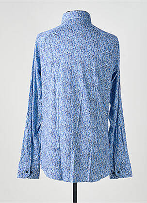 Chemise manches longues imprimé fantaisie bleu DESOTO homme