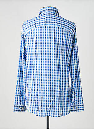 Chemise manches longues imprimé fantaisie bleu DESOTO homme