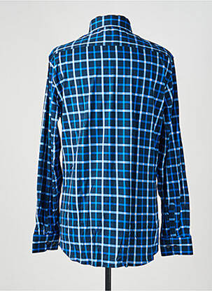 Chemise manches longues imprimé fantaisie bleu DESOTO homme