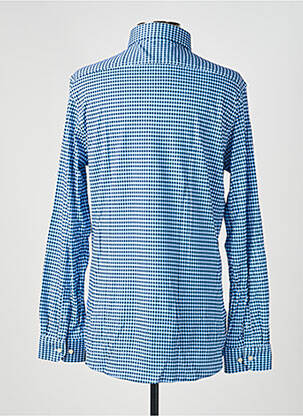 Chemise manches longues imprimé fantaisie bleu DESOTO homme
