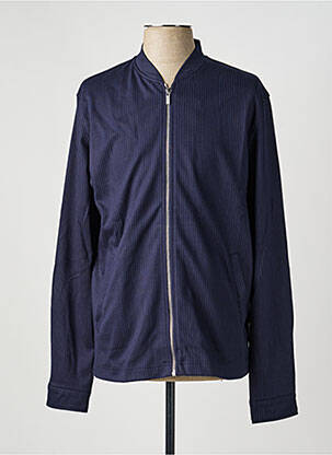 Veste casual coupe droite bleu DESOTO homme