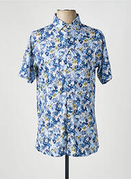 Chemise manches courtes imprimé fantaisie bleu DESOTO homme