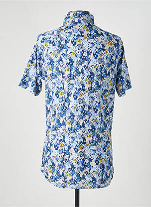 Chemise manches courtes imprimé fantaisie bleu DESOTO homme