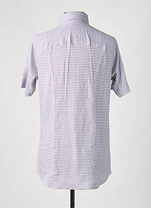 Chemise manches courtes imprimé fantaisie bleu DESOTO homme