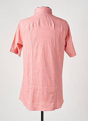 Chemise manches courtes imprimé fantaisie orange DESOTO homme