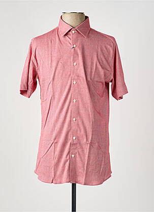 Chemise manches courtes imprimé fantaisie rouge DESOTO homme