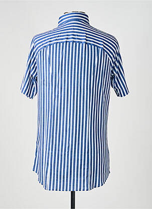Chemise manches courtes imprimé fantaisie bleu DESOTO homme